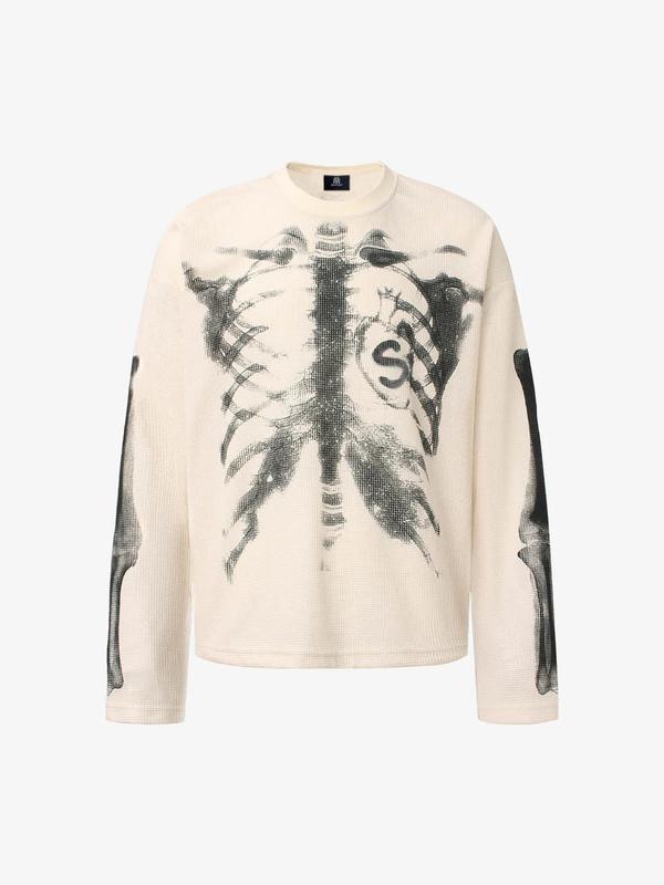 Grimline™ Skeleton Waffle Long Sleeve