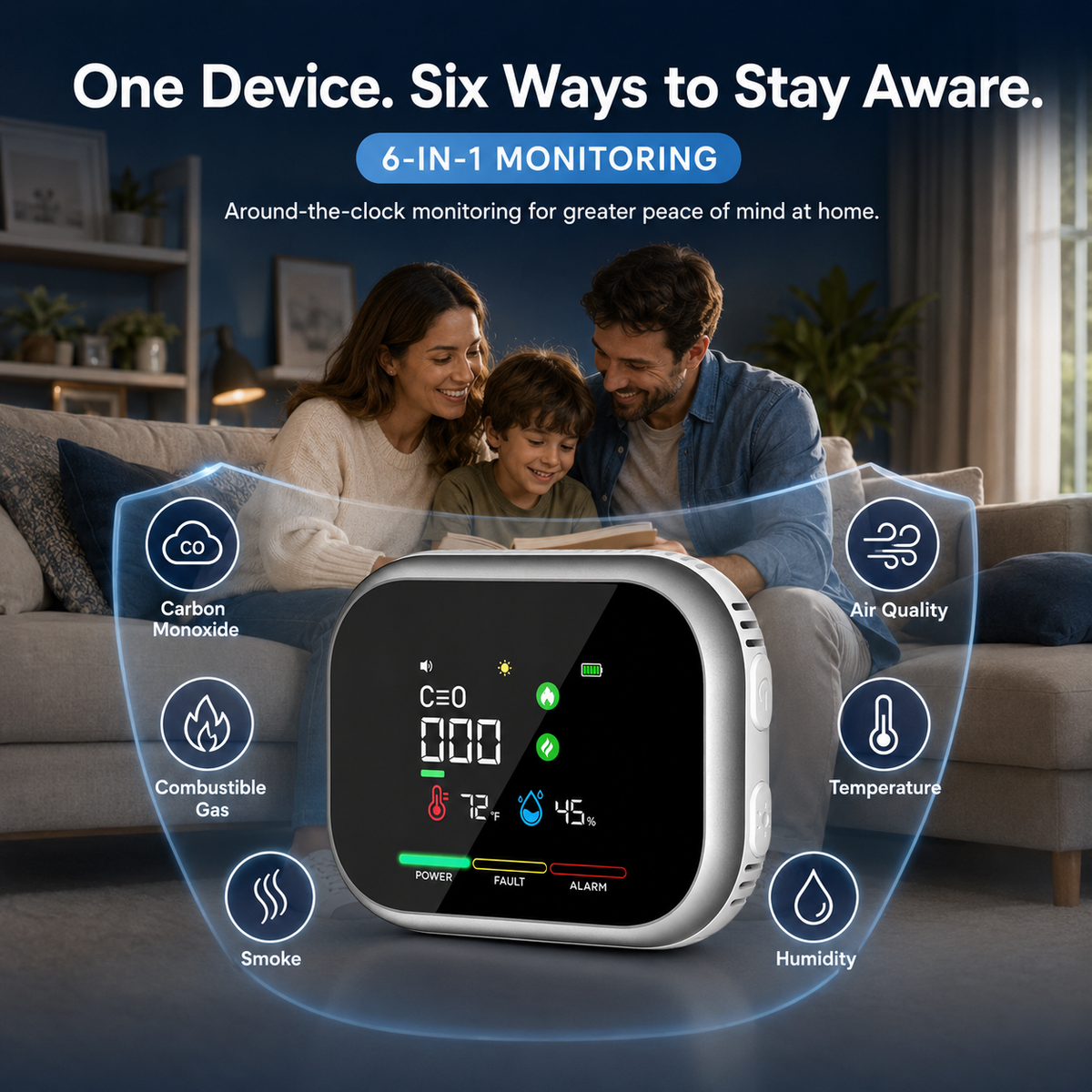 SafeSense™ 6-in-1 Detector