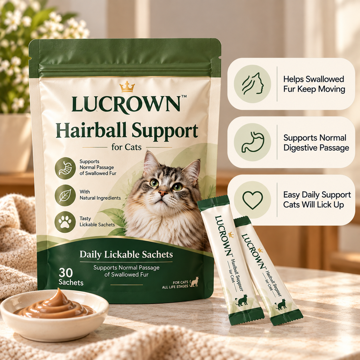 Lucrown™ Hairball Support
