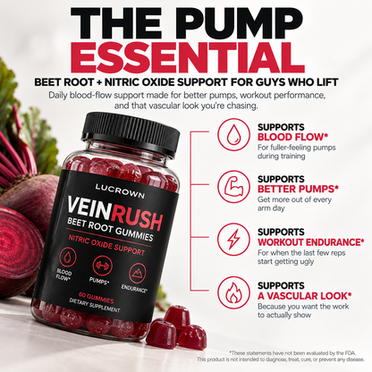 VeinRush™ - Beet Root Nitric Oxide Gummies