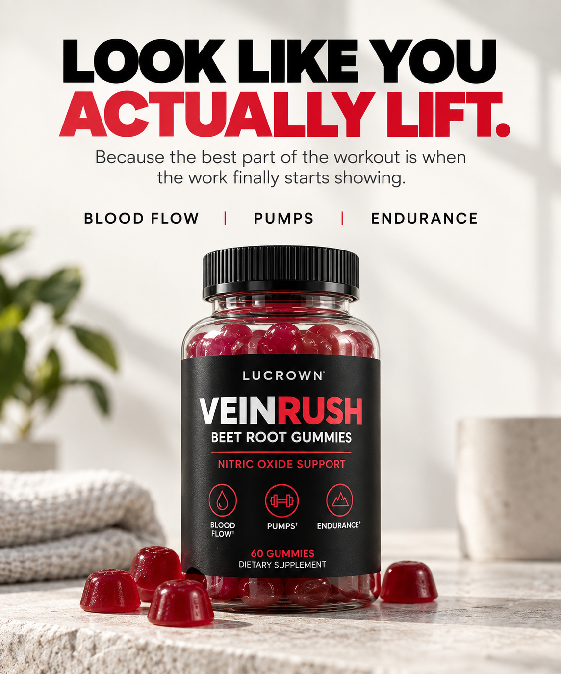 VeinRush™ - Beet Root Nitric Oxide Gummies