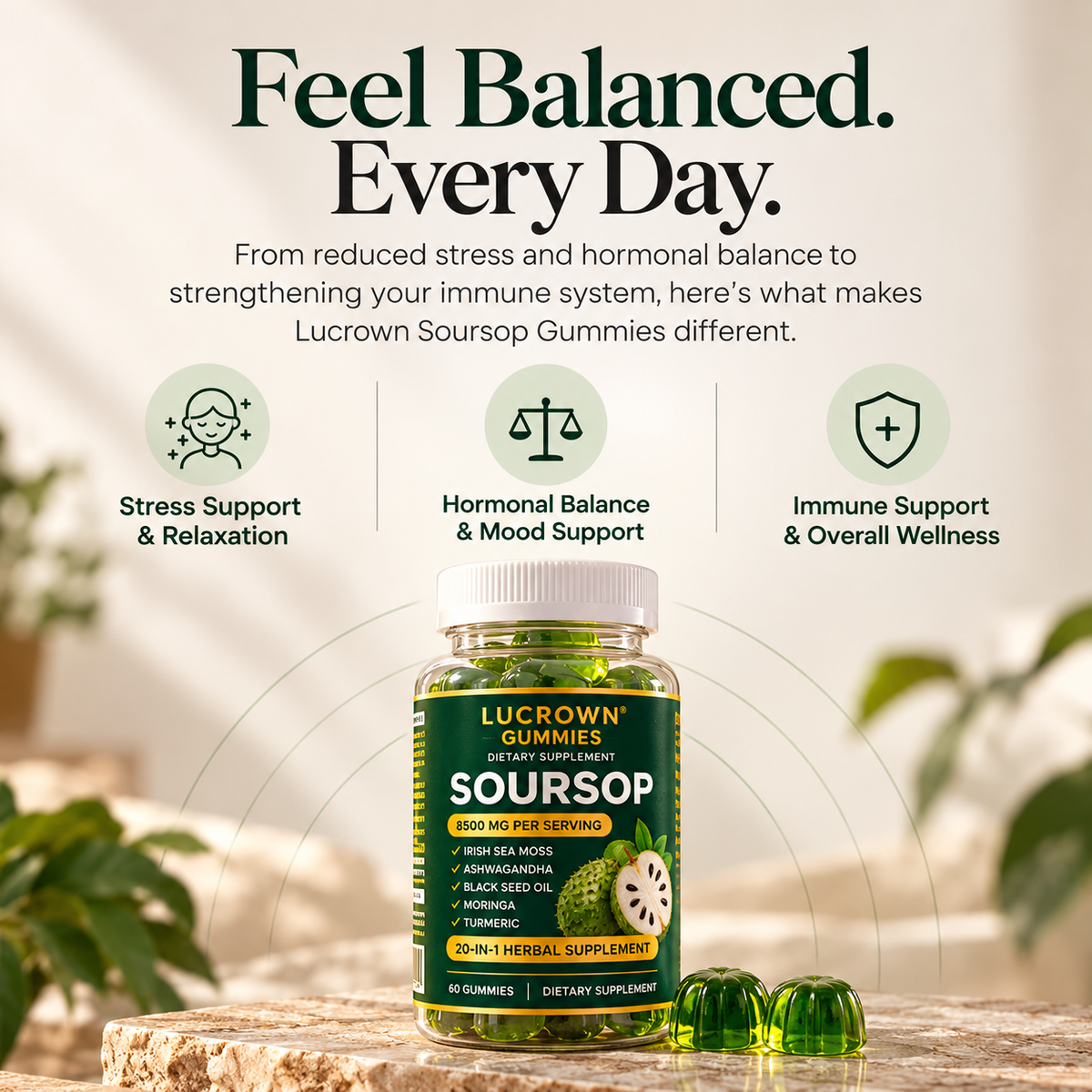 Lucrown™ 20-IN-1 SOURSOP GUMMIES