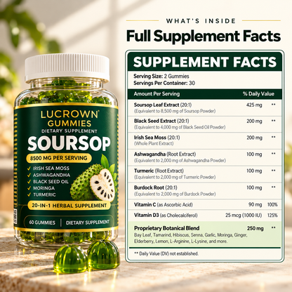 Lucrown™ 20-IN-1 SOURSOP GUMMIES