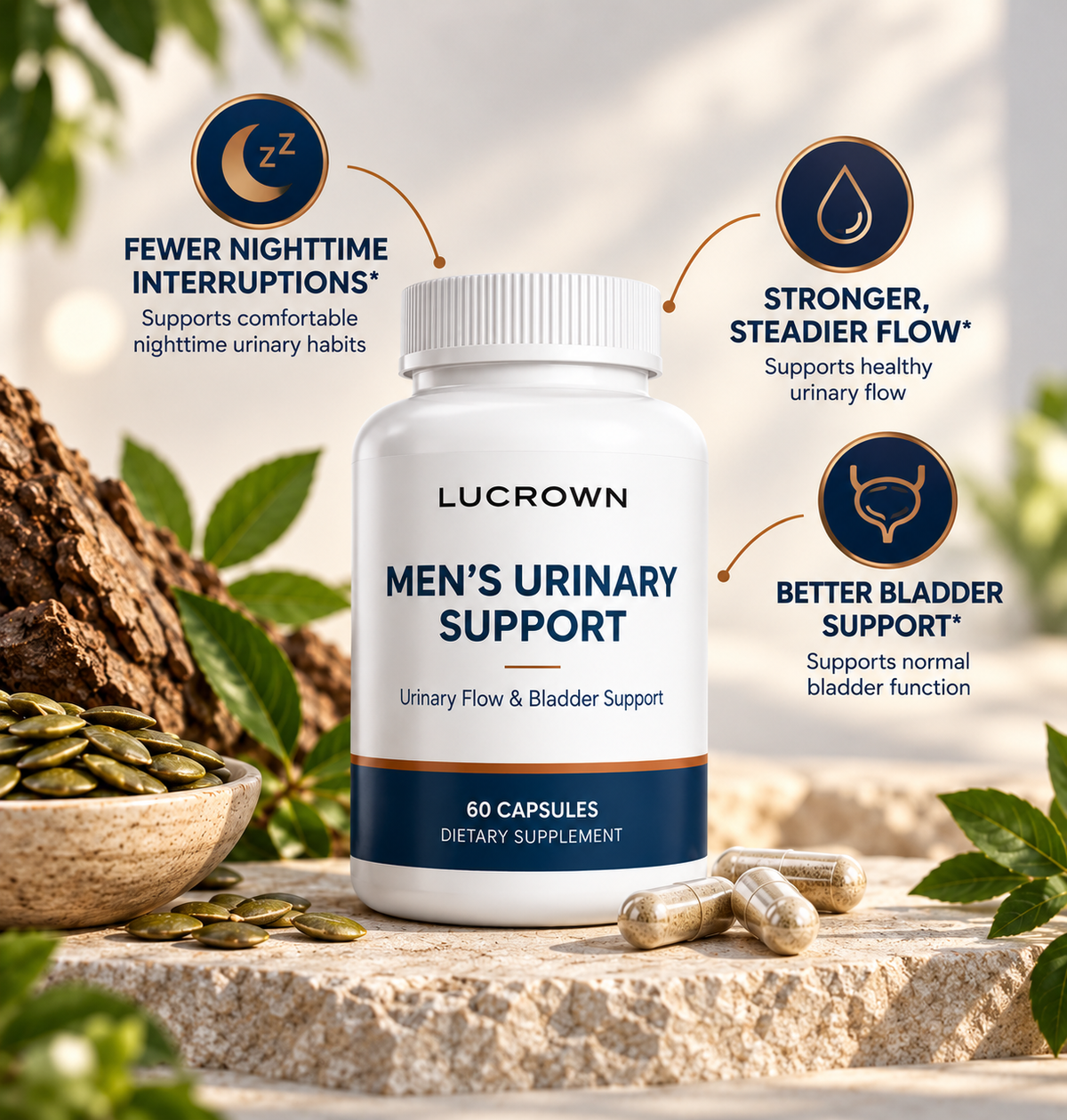 Lucrown™ Men’s Urinary Support Capsules