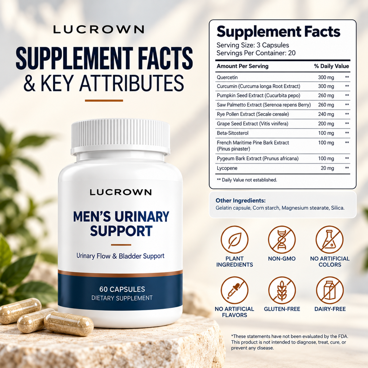 Lucrown™ Men’s Urinary Support Capsules
