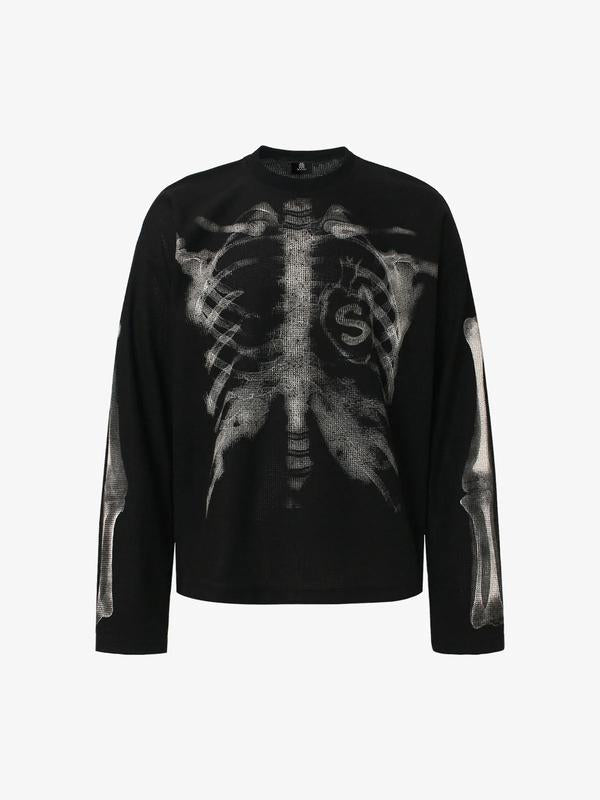 Grimline™ Skeleton Waffle Long Sleeve